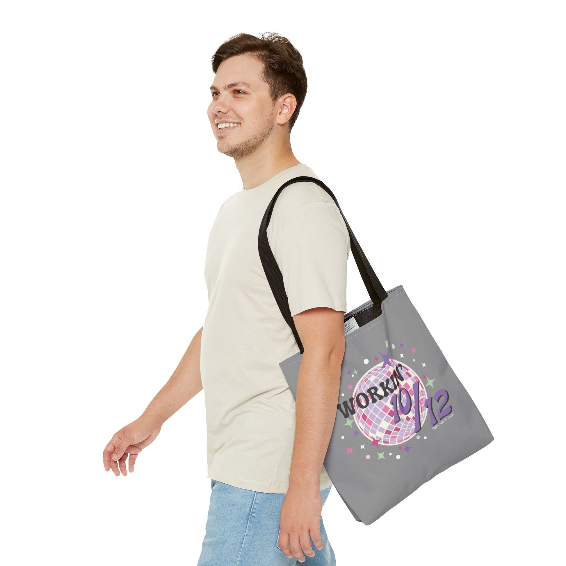 Working 10/12 Disco Tote Bag Bags 16" × 16''