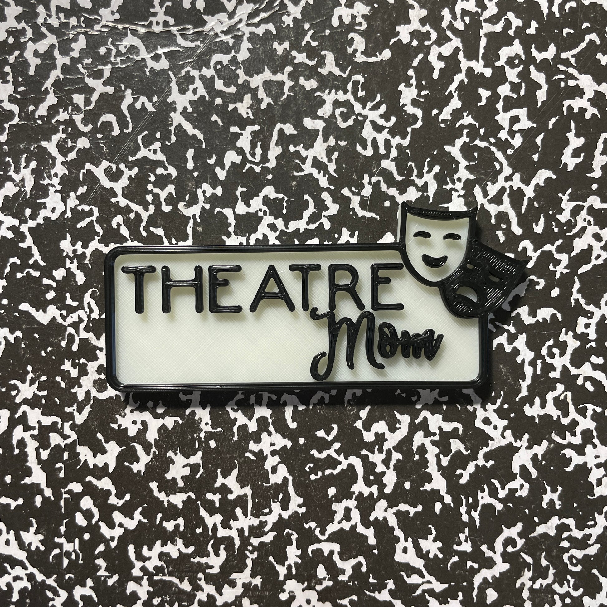 Theatre Mom Magnetic Glow-in-the-Dark Badge-mightywithalltrades