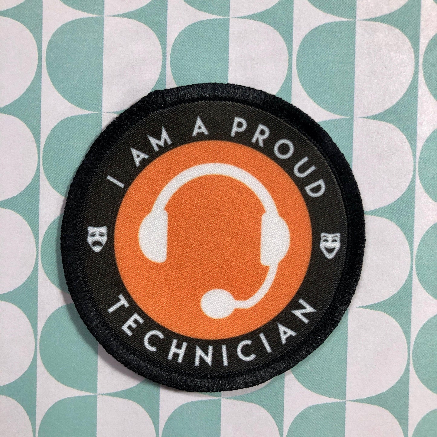 Stage Manager Proud Technician Iron-on Patch-mightywithalltrades