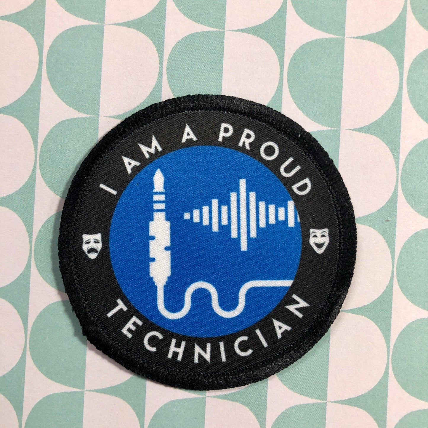 Sound Proud Technician Iron-on Patch-mightywithalltrades