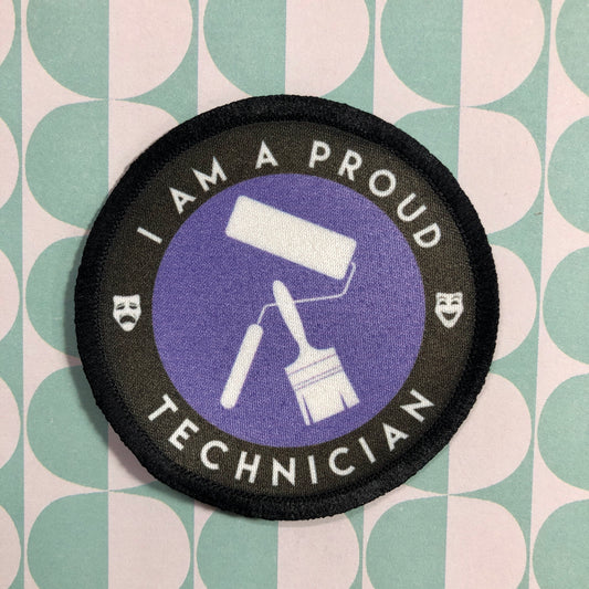 Scenic Artist Proud Technician Iron-on Patch-mightywithalltrades