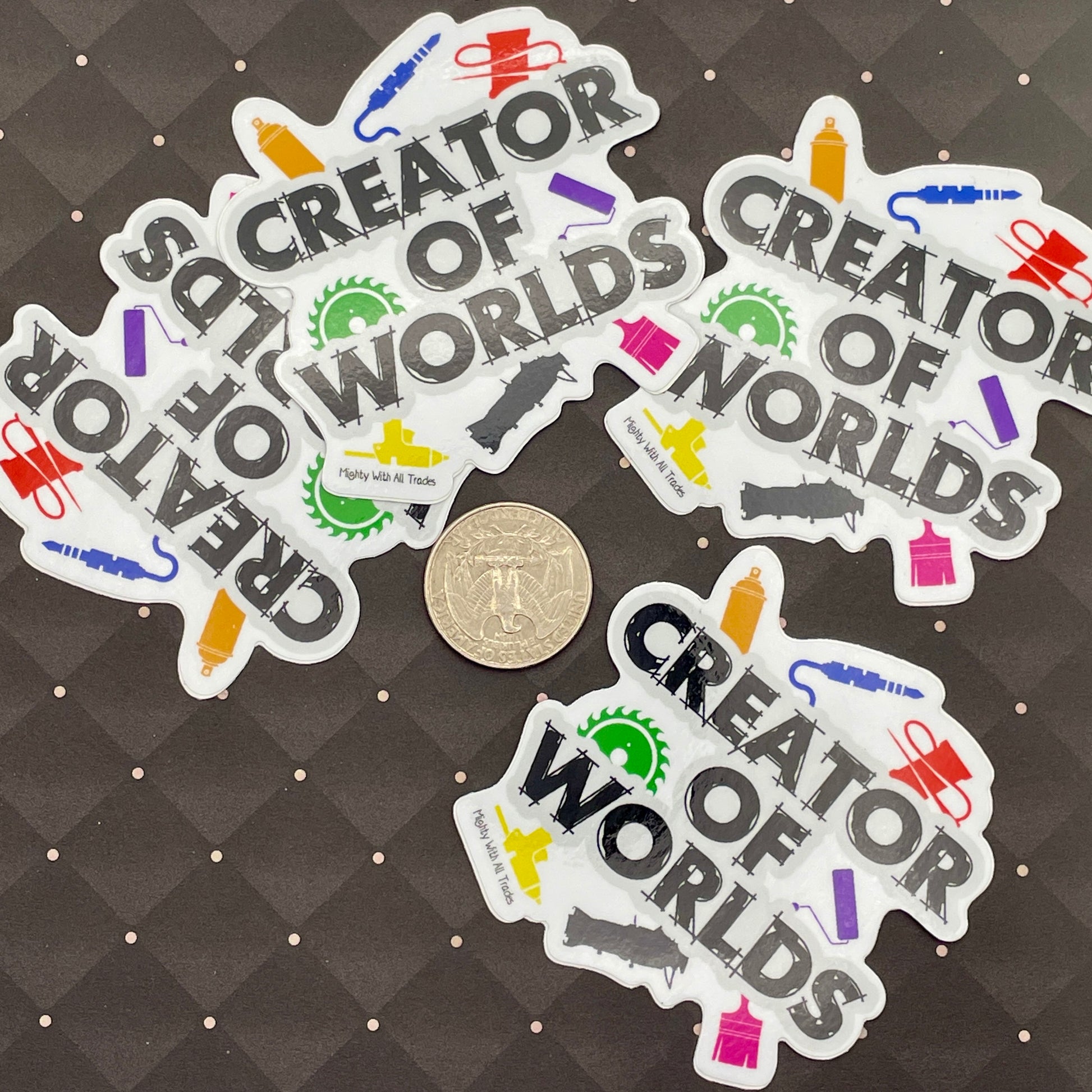 Creator of Worlds Sticker-mightywithalltrades