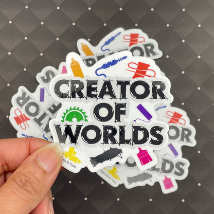 Creator of Worlds Sticker-mightywithalltrades