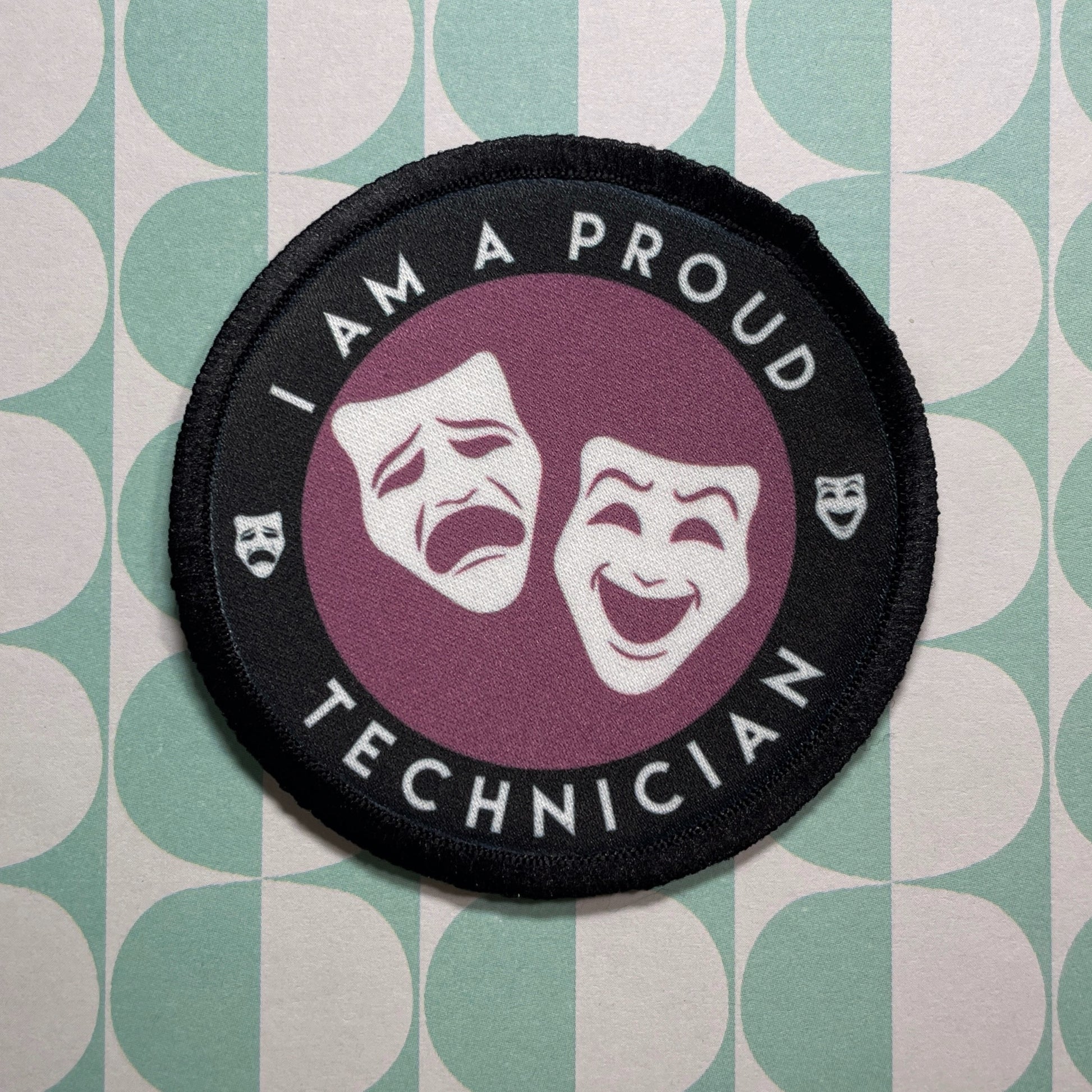 Theatre Proud Technician Iron-on Patch-mightywithalltrades