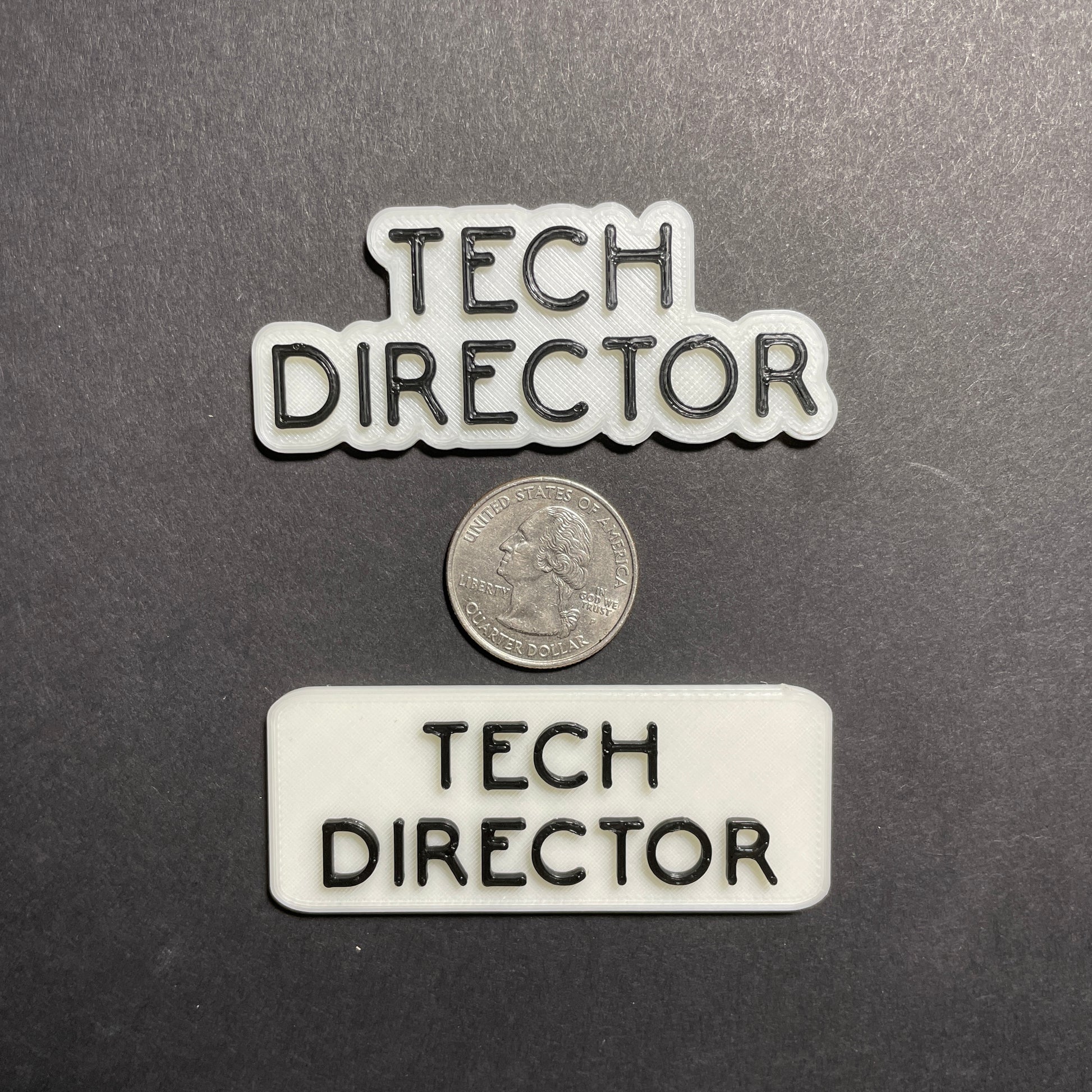 Magnetic Technical Director Glow-in-the-Dark Badge, Square-mightywithalltrades