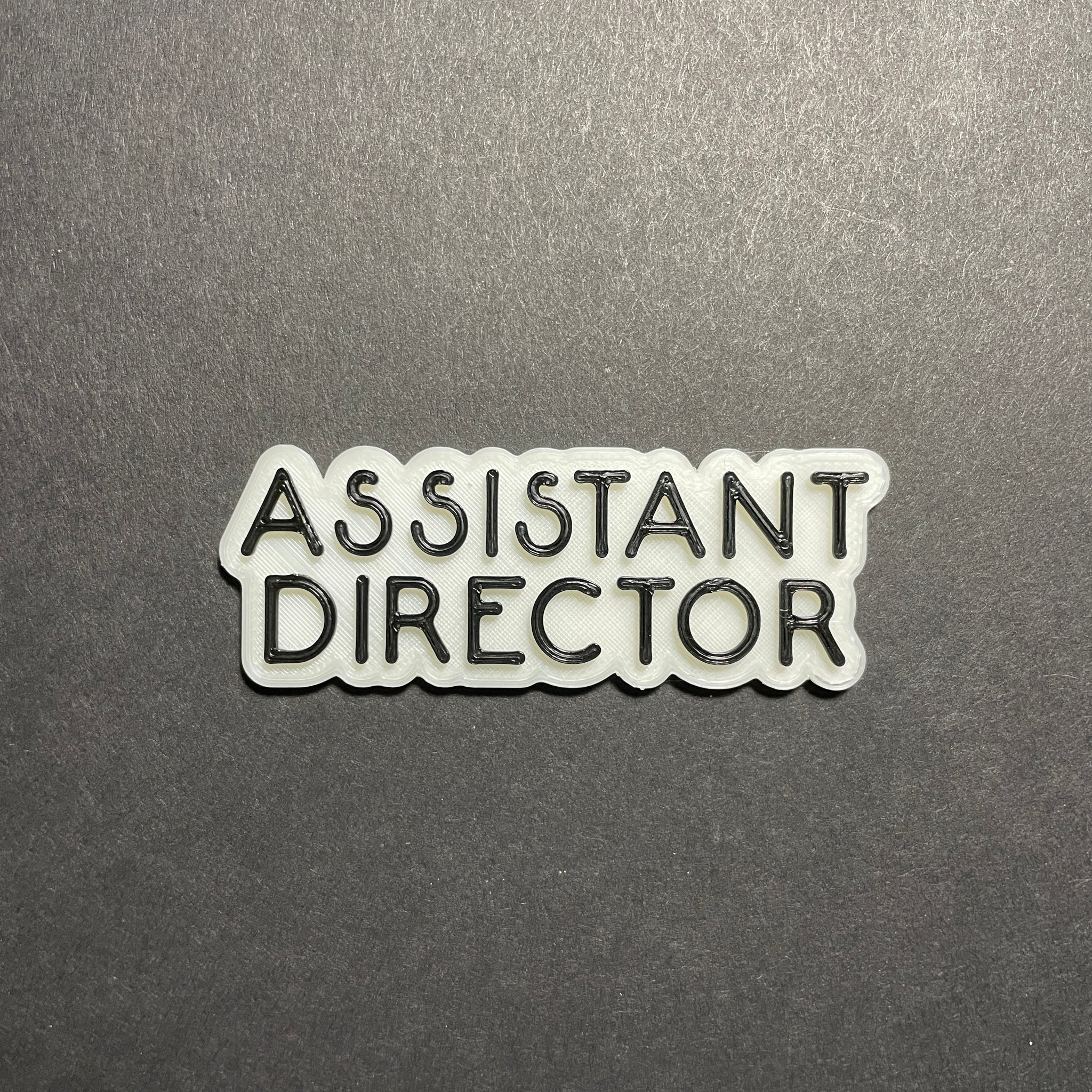 Magnetic Assistant Director Glow-in-the-Dark Badge, Offset