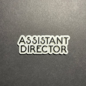 Magnetic Assistant Director Glow-in-the-Dark Badge, Offset