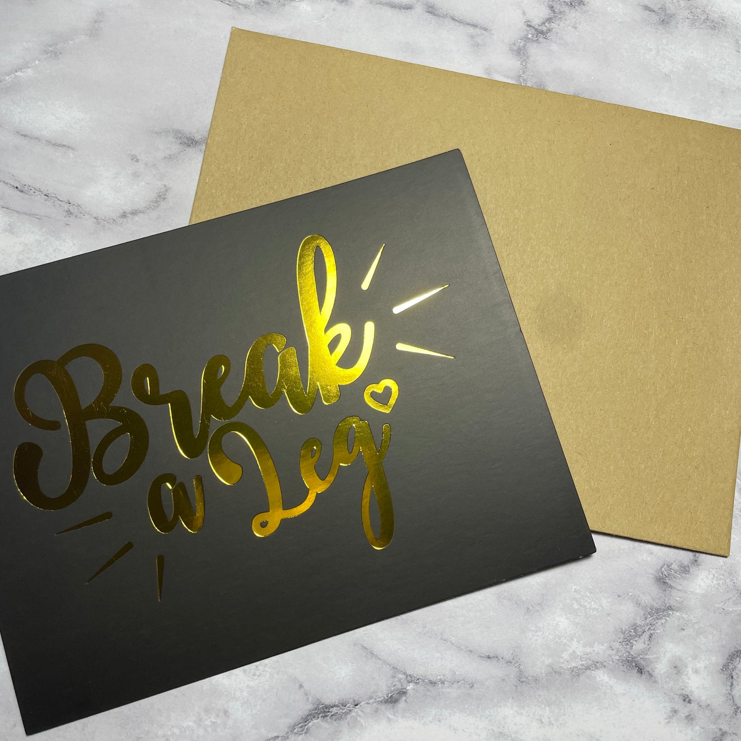 Break A Leg Foiled Cards, Set of 8-mightywithalltrades