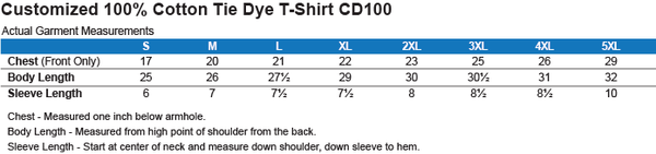 Team 5 Pin - 100% Cotton Tie Dye Shirt