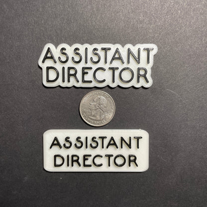 Assistant Director Name Badge, Offset Assistant Director Magnet
