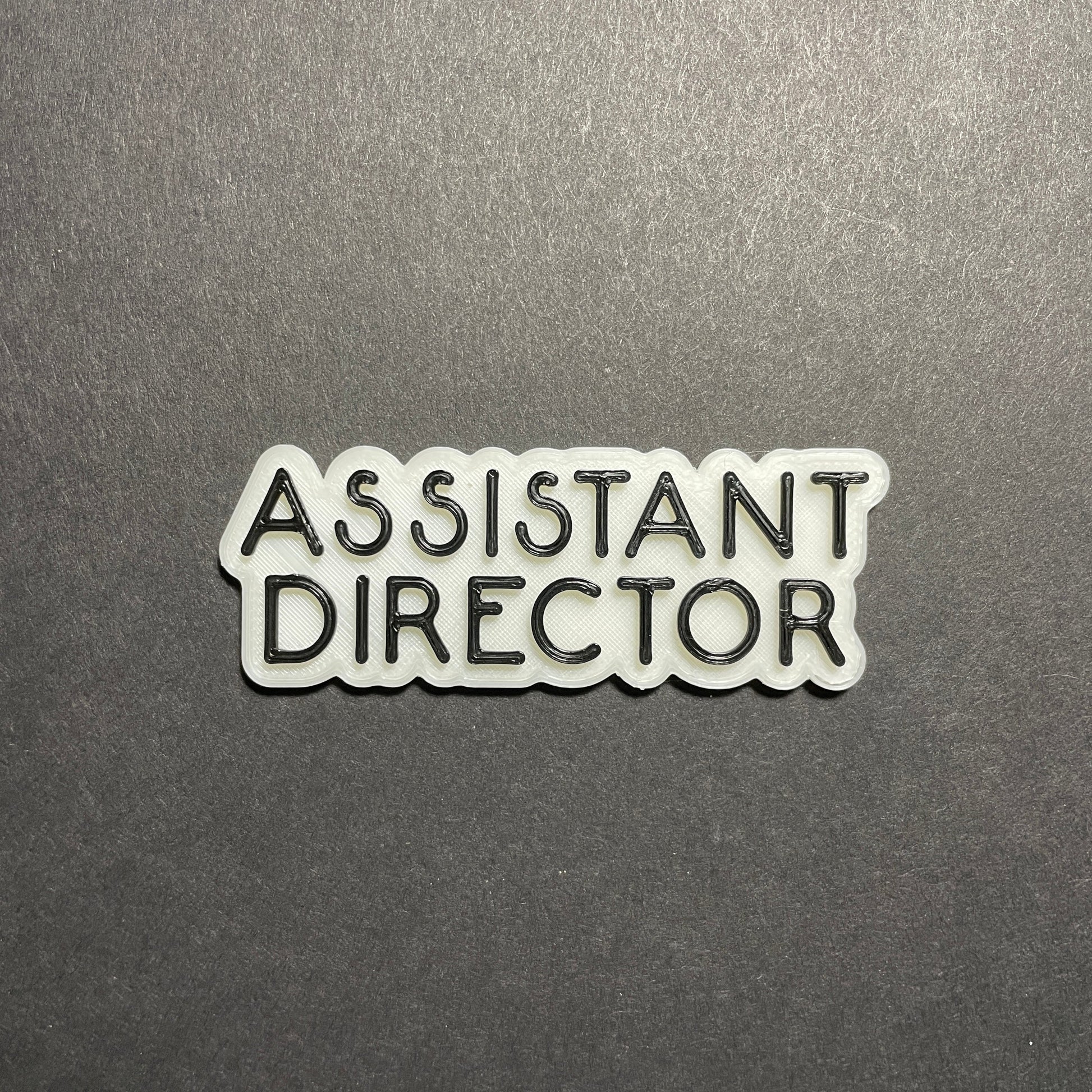 Assistant Director Name Badge, Offset Assistant Director Magnet