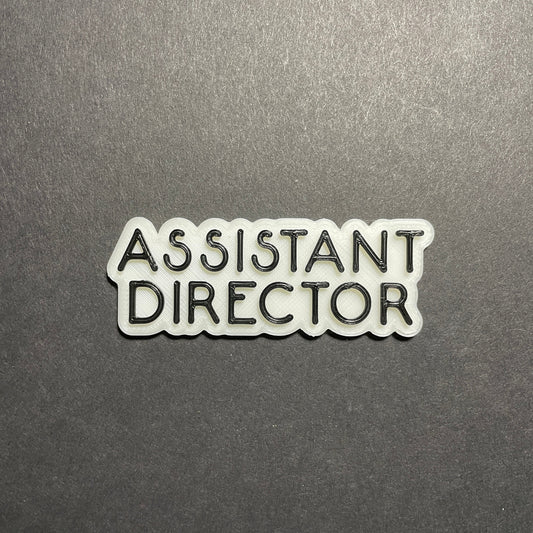 Assistant Director Name Badge, Offset Assistant Director Magnet