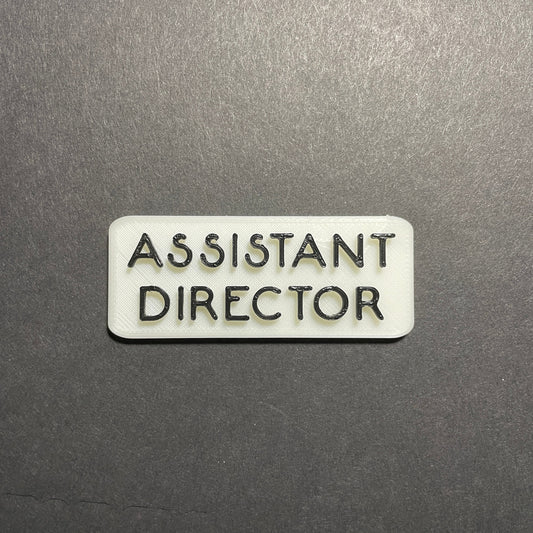 Assistant Director Name Badge, Square Assistant Director Magnet