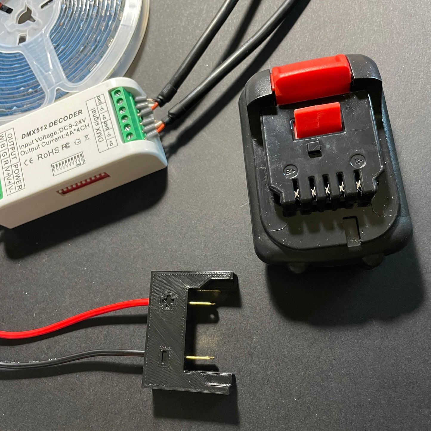 Battery Powered DMX Decoder Do - dad LED Lighting