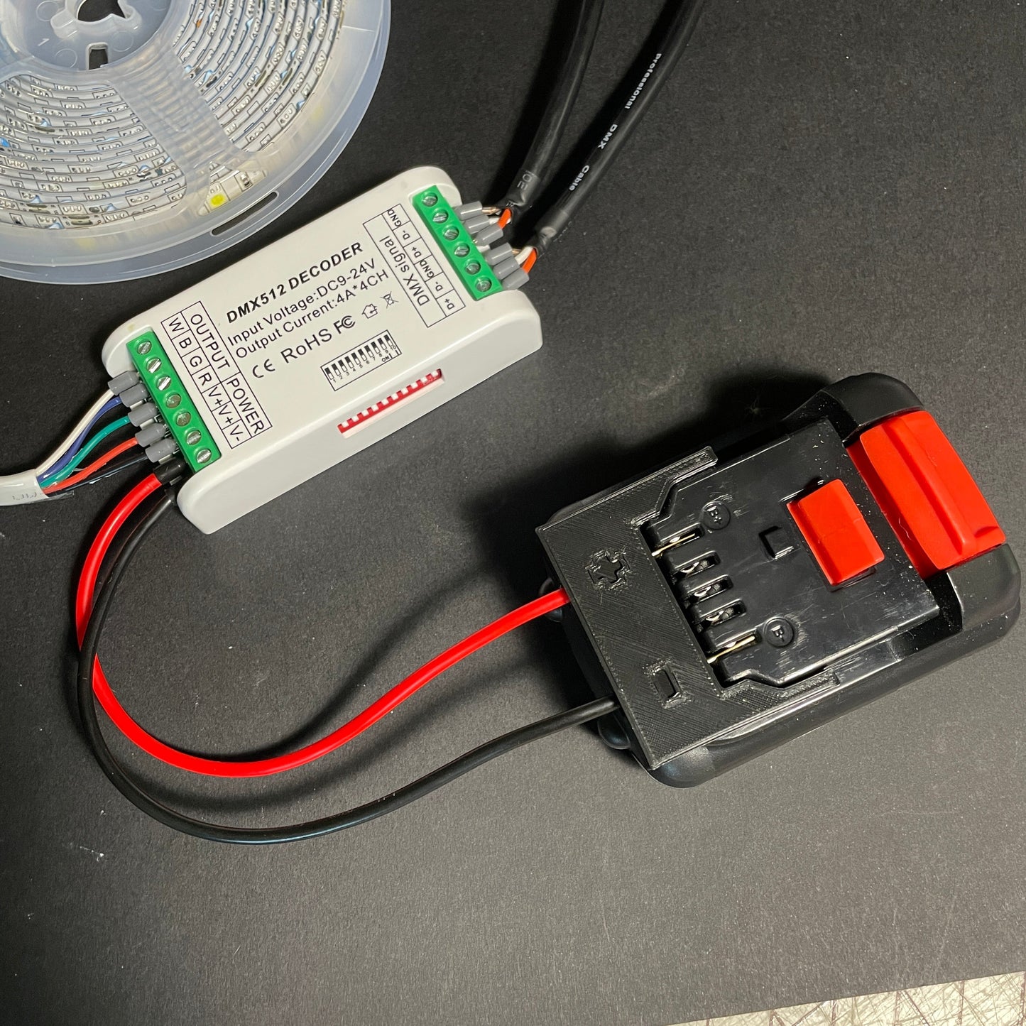 Battery Powered DMX Decoder Do - dad LED Lighting
