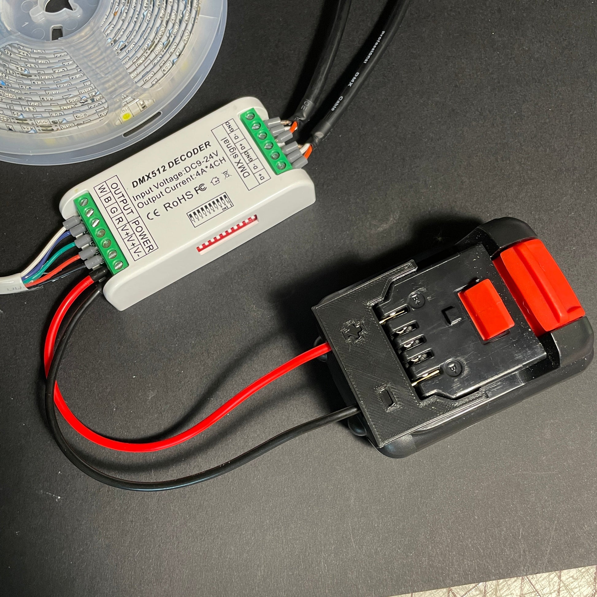 Battery Powered DMX Decoder Do - dad LED Lighting