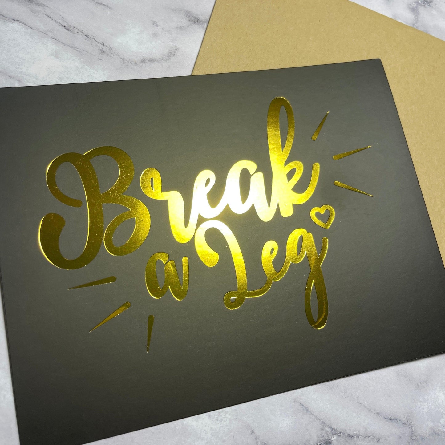 Break A Leg Foiled Cards, Set of 8 Greeting & Note Cards