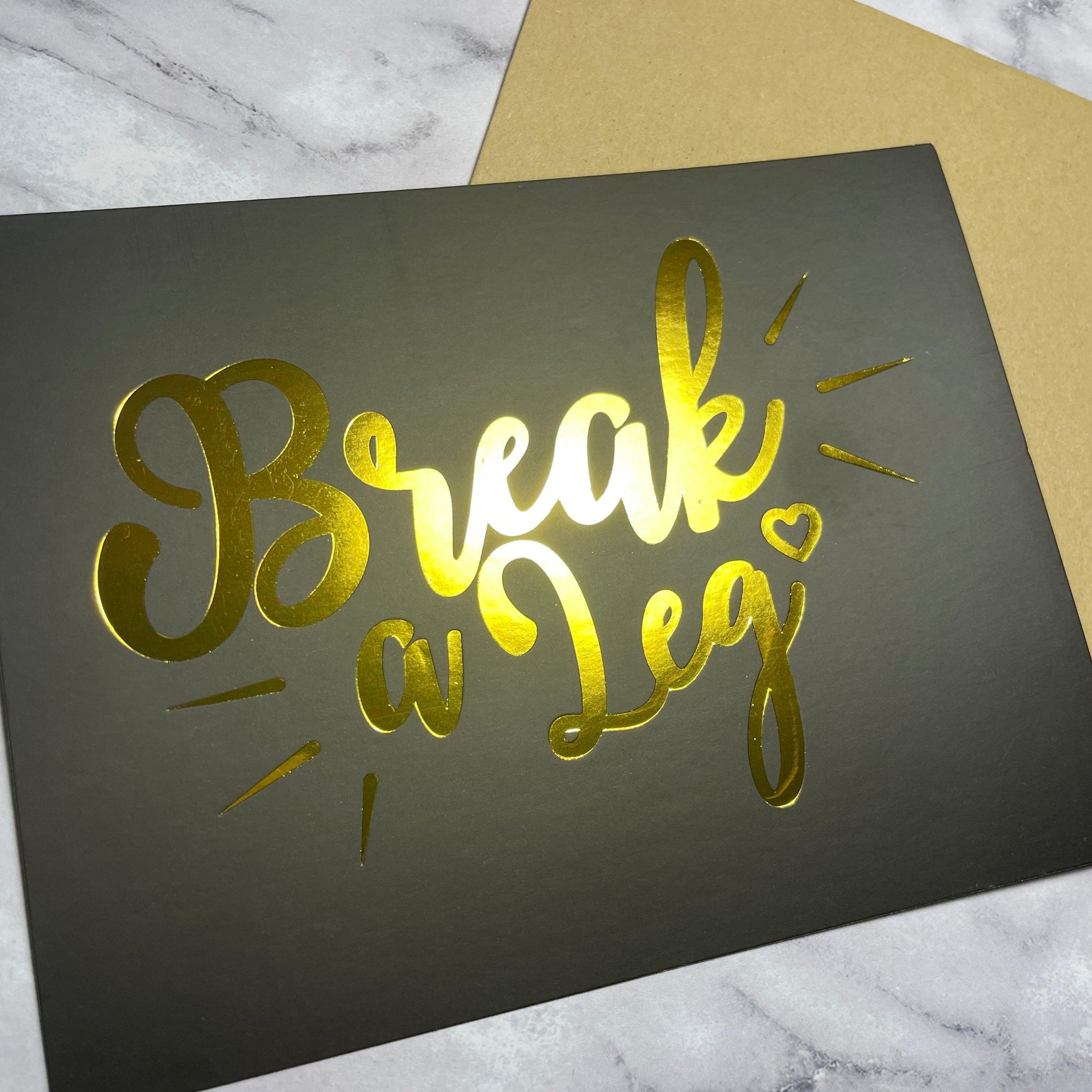 Break A Leg Foiled Cards, Set of 8 Greeting & Note Cards