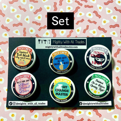 BUTTON PACK Merit Badges, Set of 6 Button Packs Scenery Button Pack