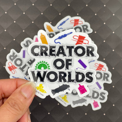 Creator of Worlds Sticker Stickers
