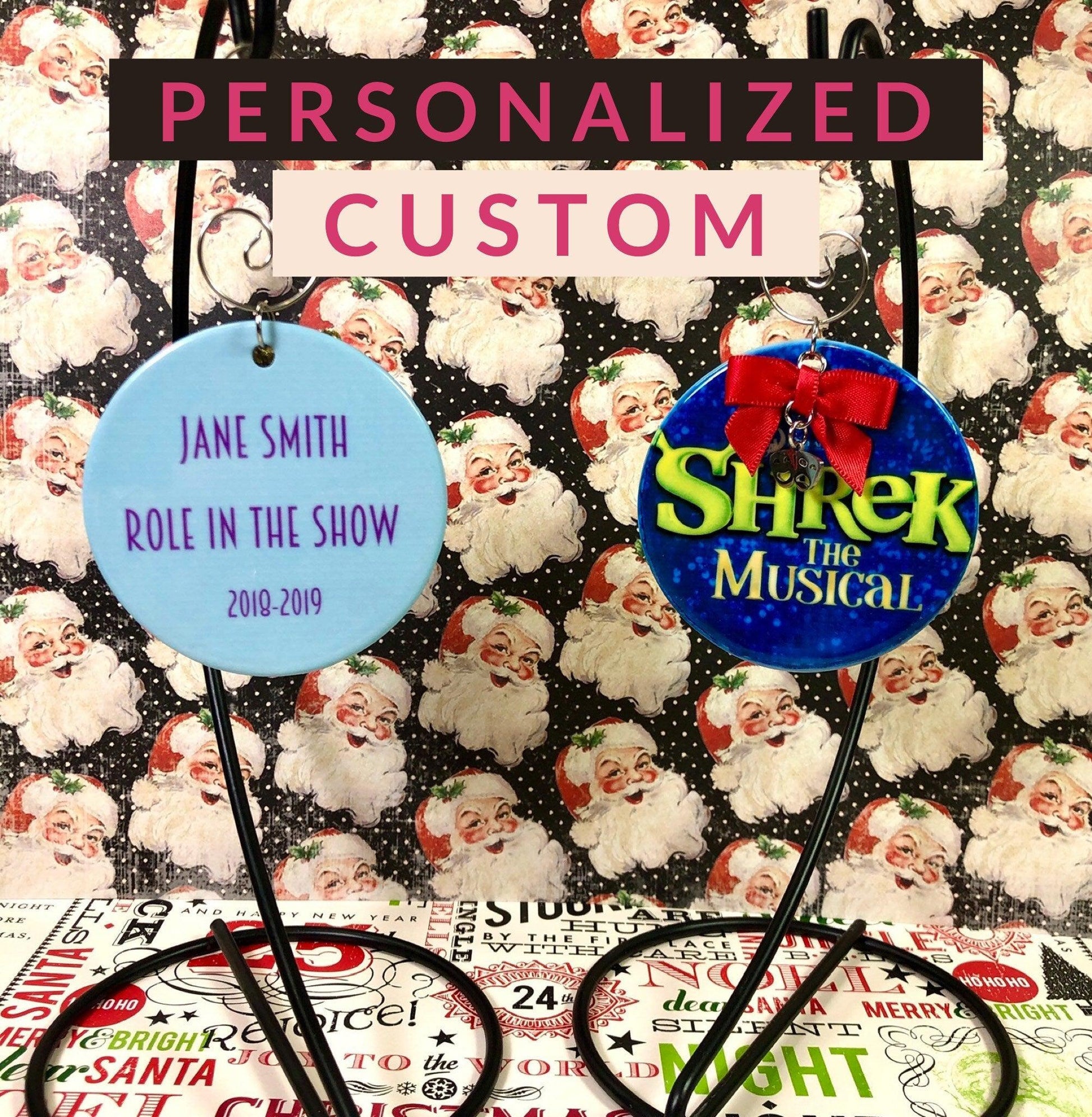 Custom Theatre Christmas Ornament - CLICK TO PERSONALIZE Holiday Ornaments Broadway Version