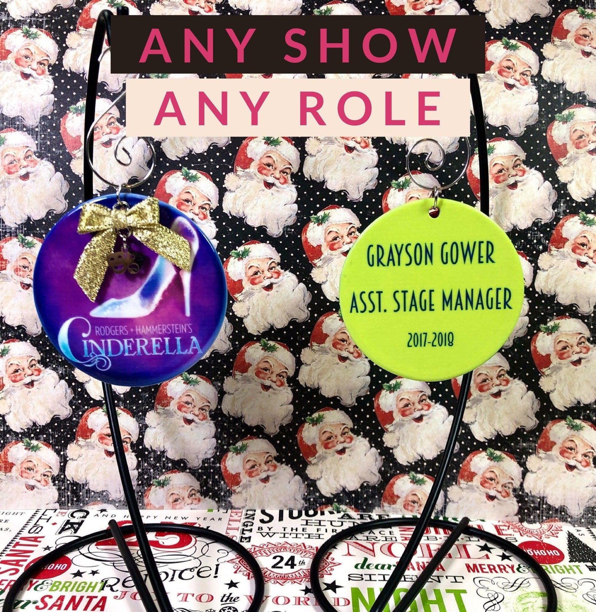 Custom Theatre Christmas Ornament - CLICK TO PERSONALIZE Holiday Ornaments Broadway Version