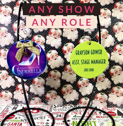 Custom Theatre Christmas Ornament - CLICK TO PERSONALIZE Holiday Ornaments Broadway Version