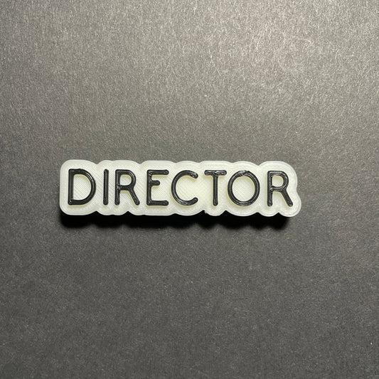 Director Name Badge, Offset Director Magnet