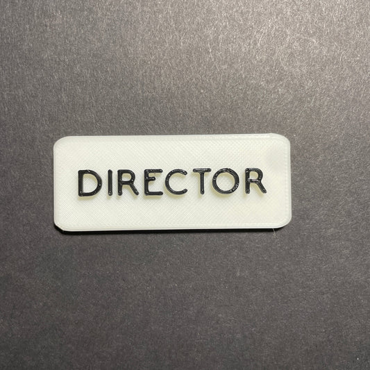 Director Name Badge, Square Director Magnet