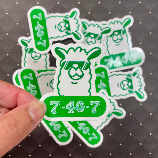 Drama Llama Sticker, One Act Play Stickers
