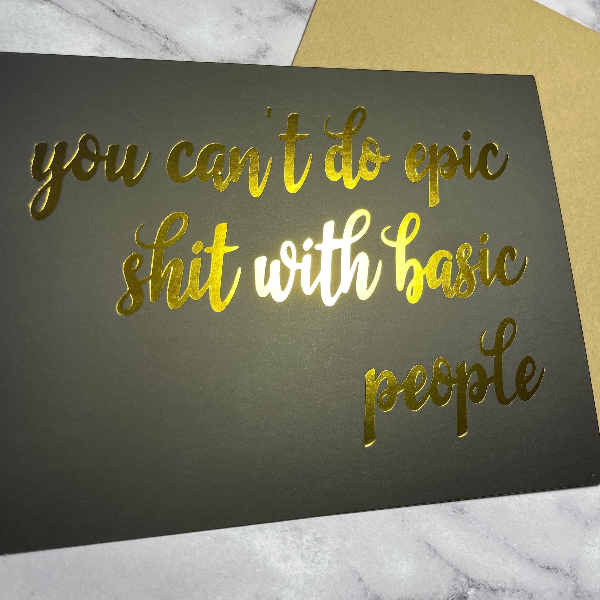 Epic shit Foiled Cards, Set of 8 Greeting & Note Cards