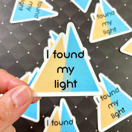 Found My Light Sticker Stickers