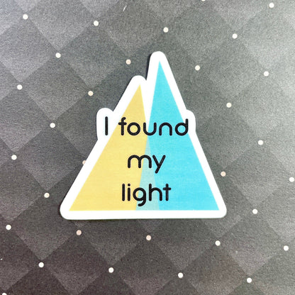 Found My Light Sticker Stickers