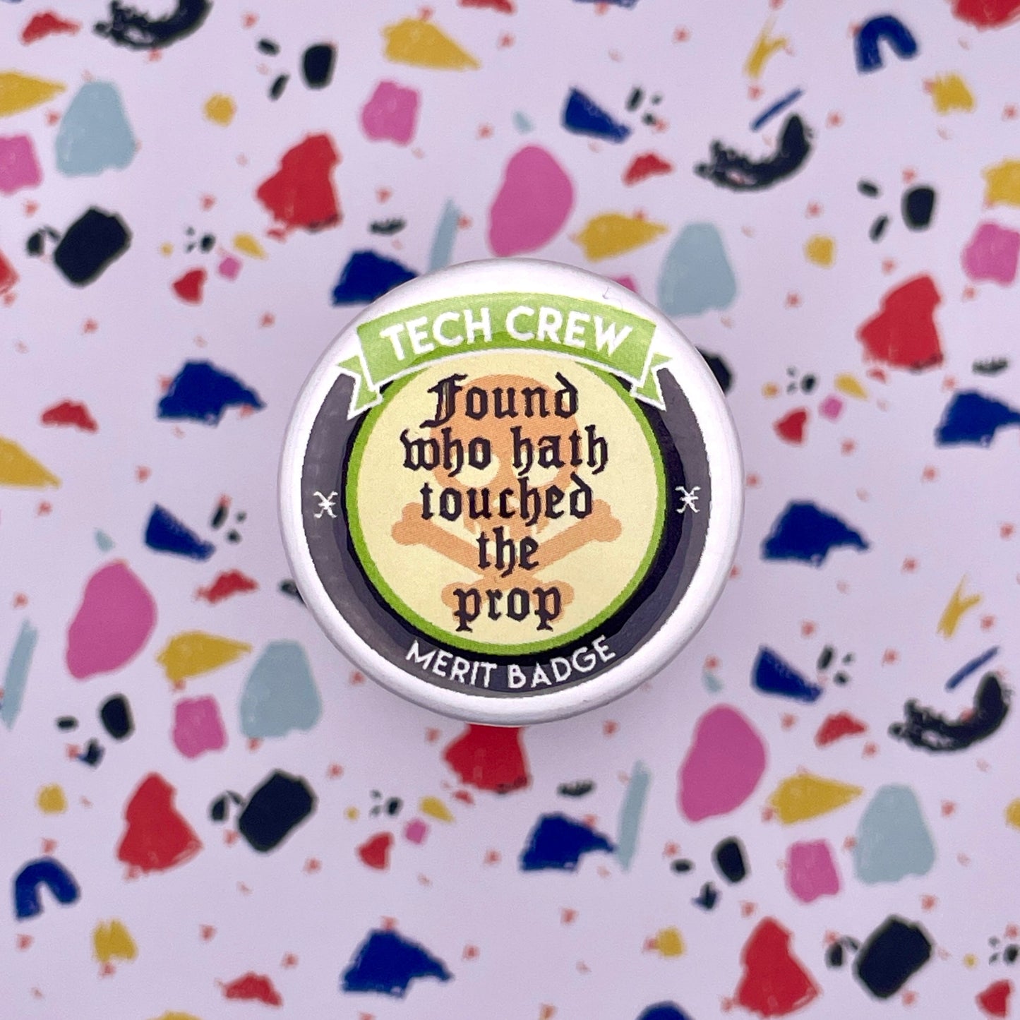 Found Who Hath Tech Crew Merit Badge Pin Back Buttons