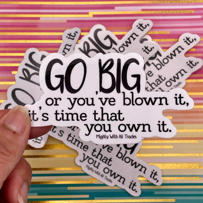 Go Big Sticker - The Prom Musical Stickers