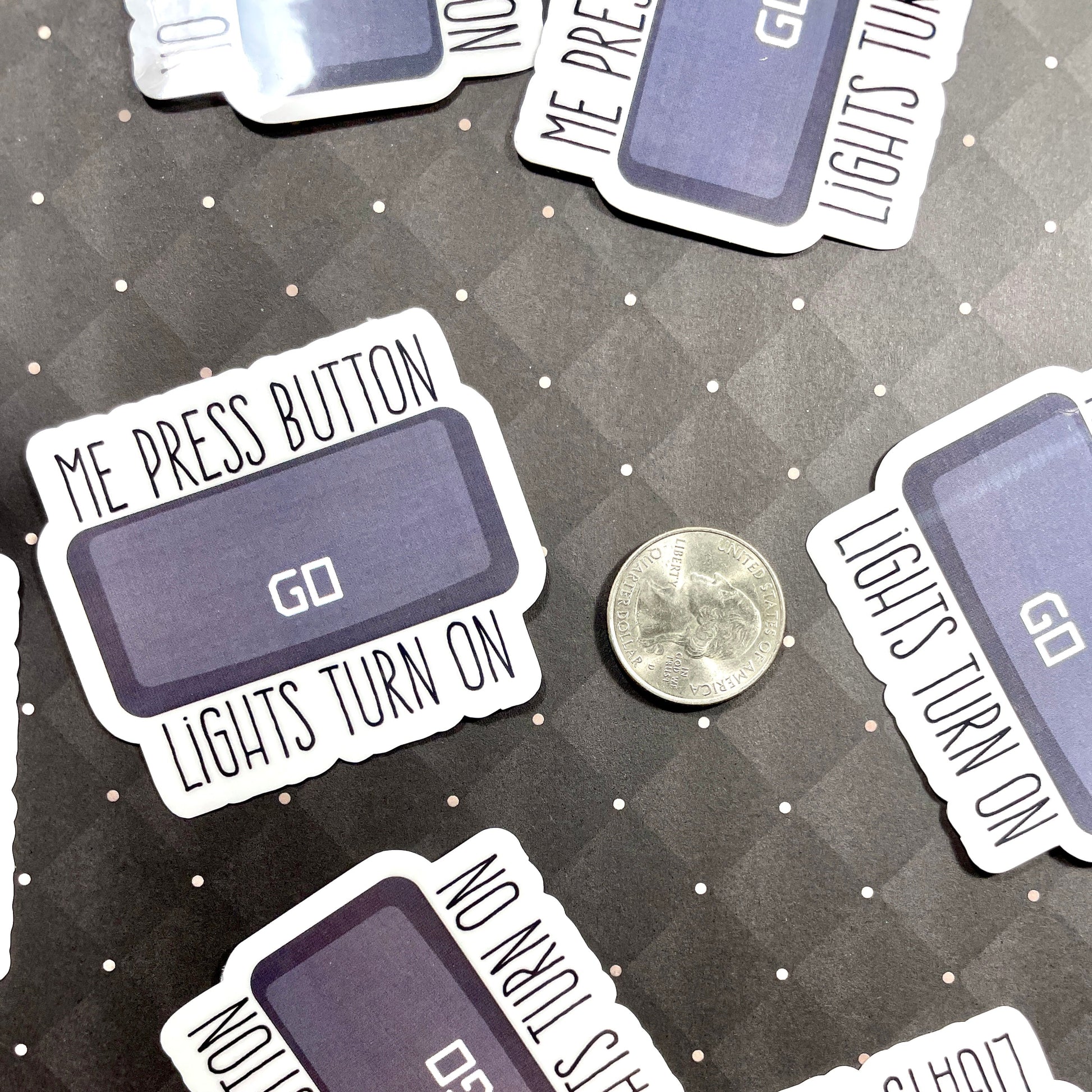 Go Button Sticker Stickers