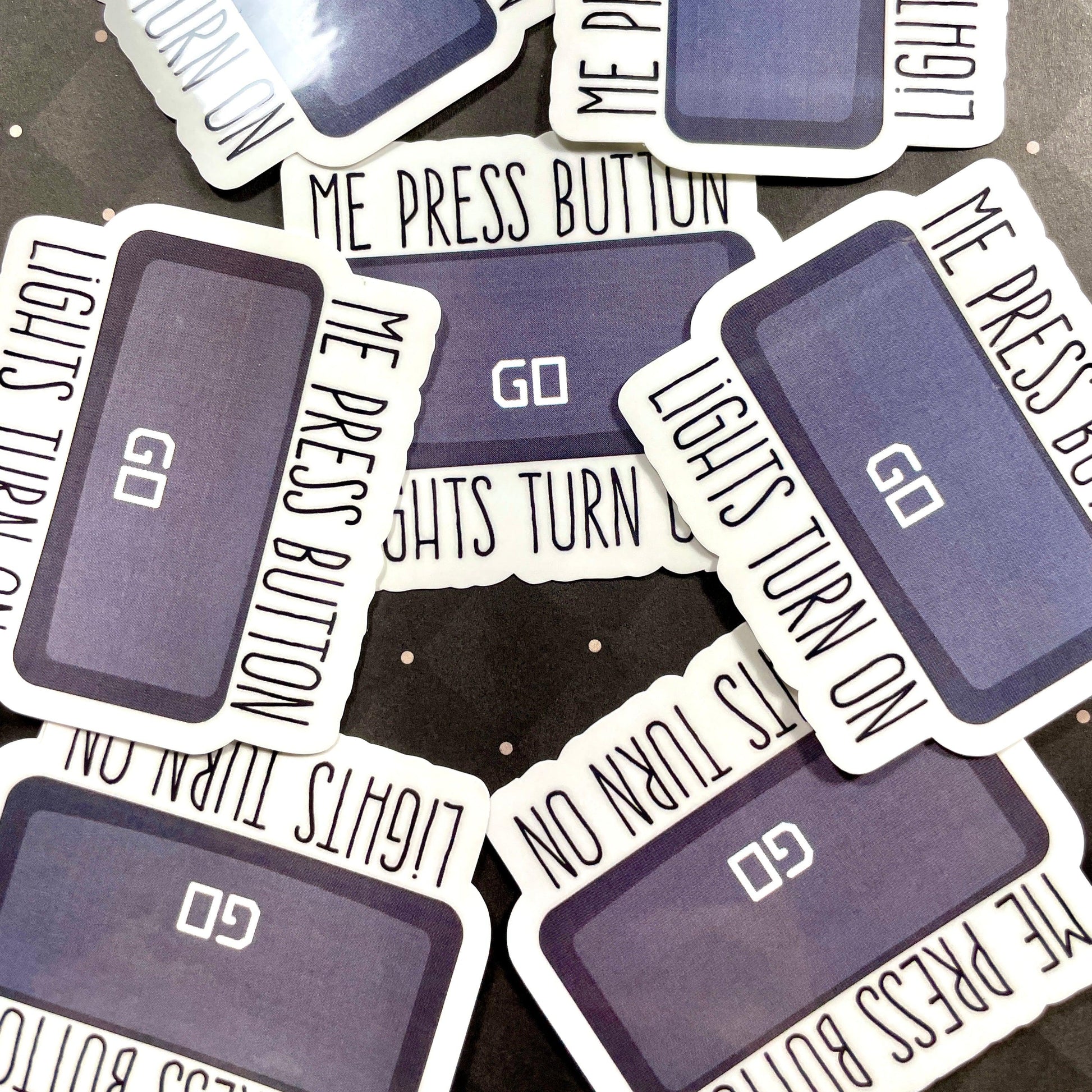 Go Button Sticker Stickers