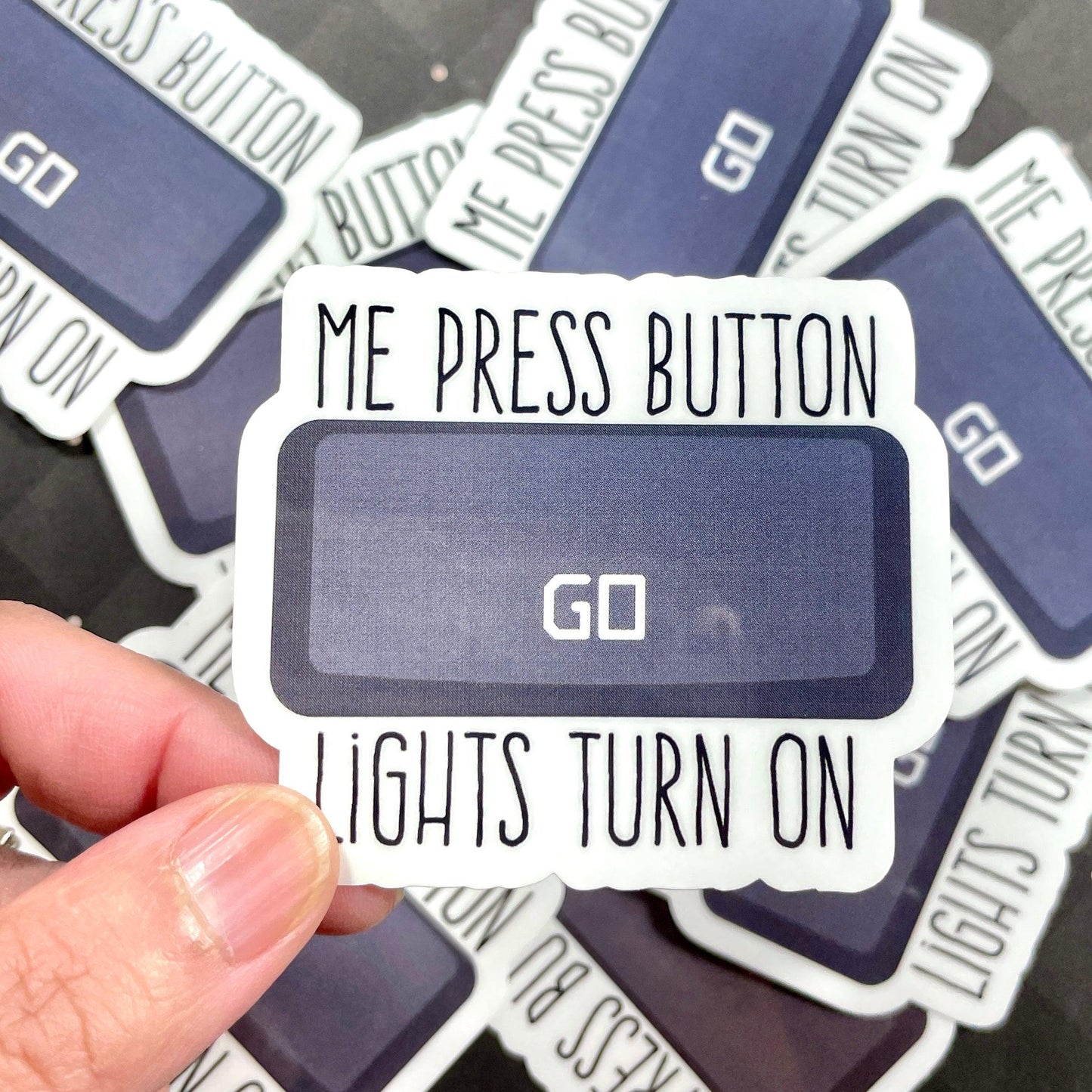 Go Button Sticker Stickers