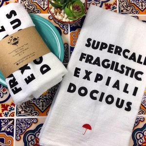 Mary Poppins Musical Kitchen Towel-broadway gifts-mightywithalltrades