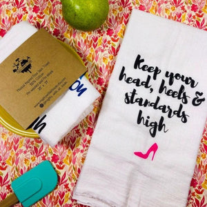 Chanel Quote Kitchen Towel-broadway gifts-mightywithalltrades