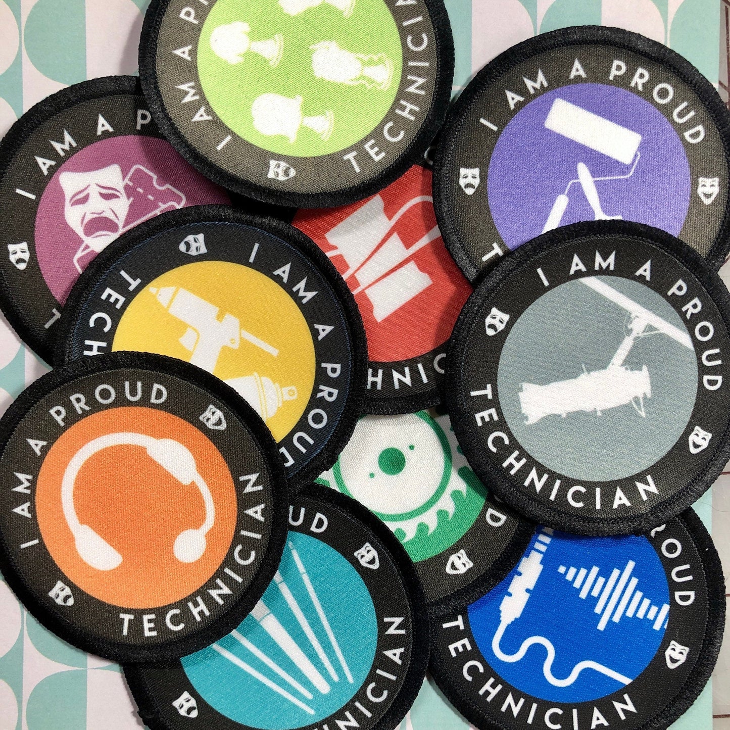Stage Manager Proud Technician Iron-on Patch-mightywithalltrades