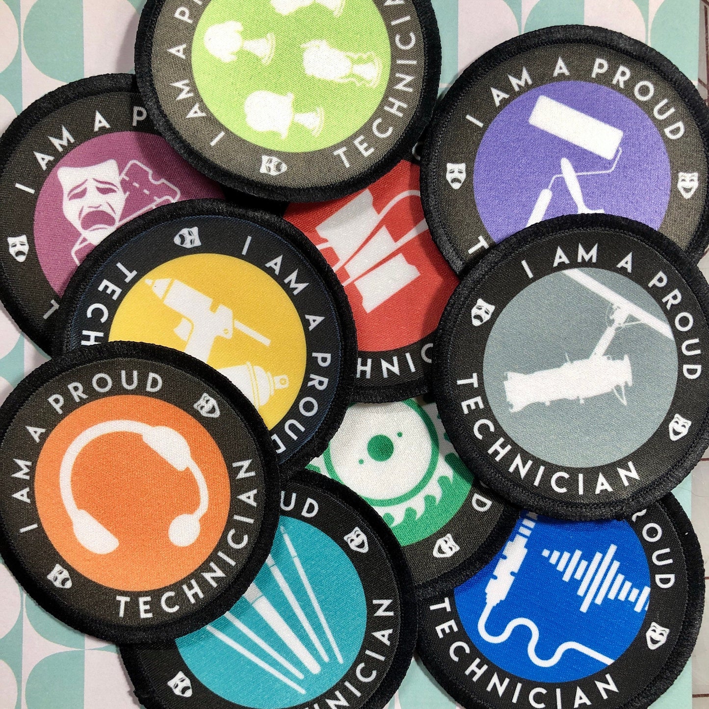 Props Proud Technician Iron-on Patch-mightywithalltrades
