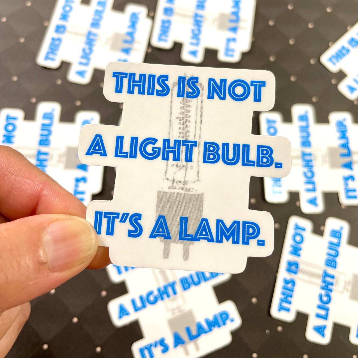 Not A Bulb Sticker-mightywithalltrades