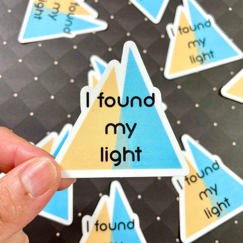 Found My Light Sticker-theatre stickers decals-mightywithalltrades