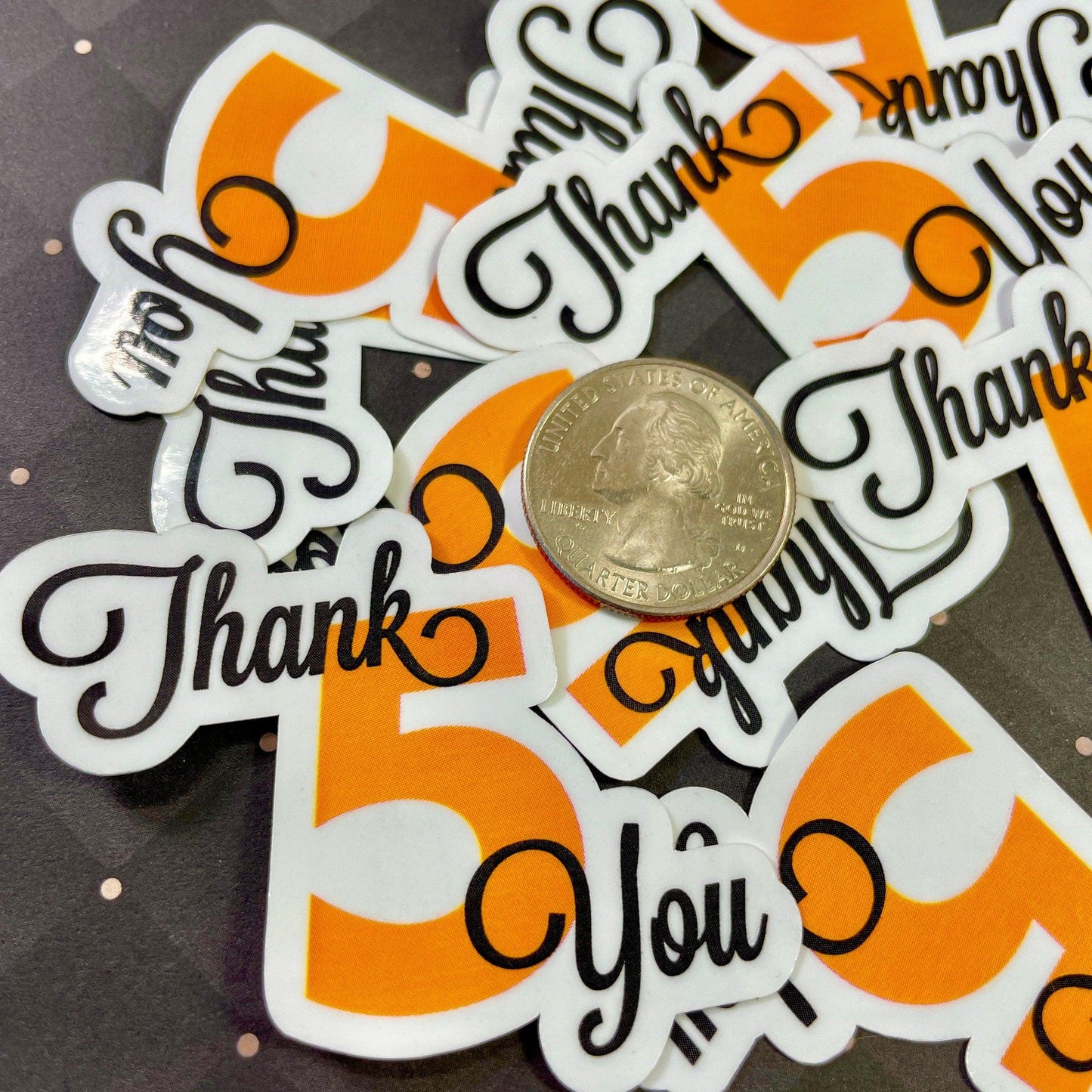 Thank You Five Sticker-mightywithalltrades