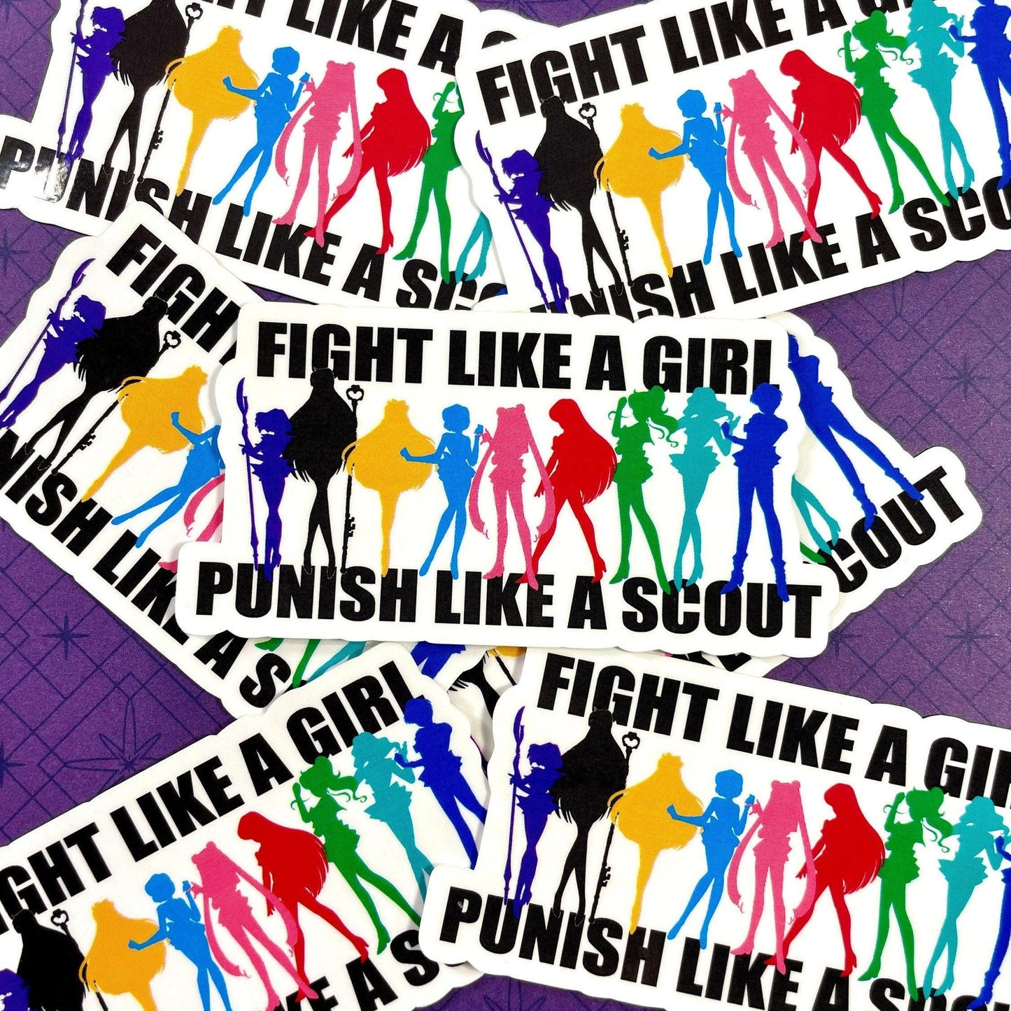 Punish Like A Scout Sticker (Wide/Body Version)-mightywithalltrades