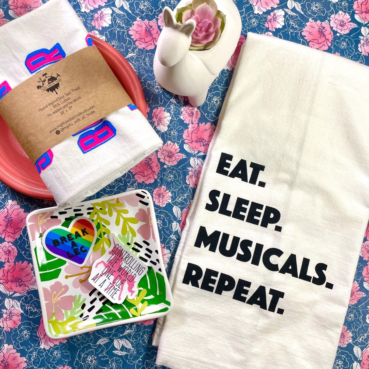 Musicals Repeat Theatre Kitchen Towel-mightywithalltrades