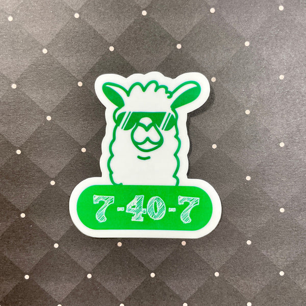 Drama Llama Sticker, One Act Play-theatre stickers decals-mightywithalltrades