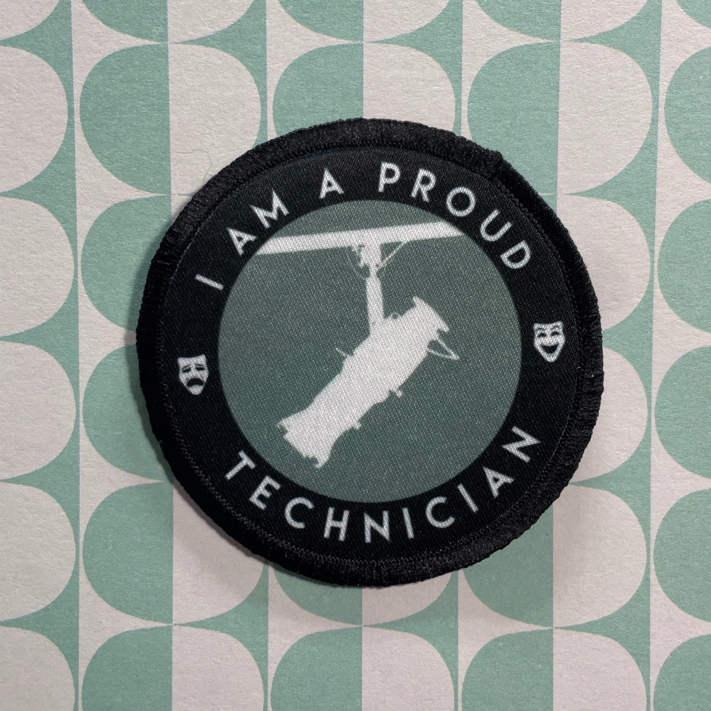 Lighting Proud Technician Iron - on Patch Appliques & Patches
