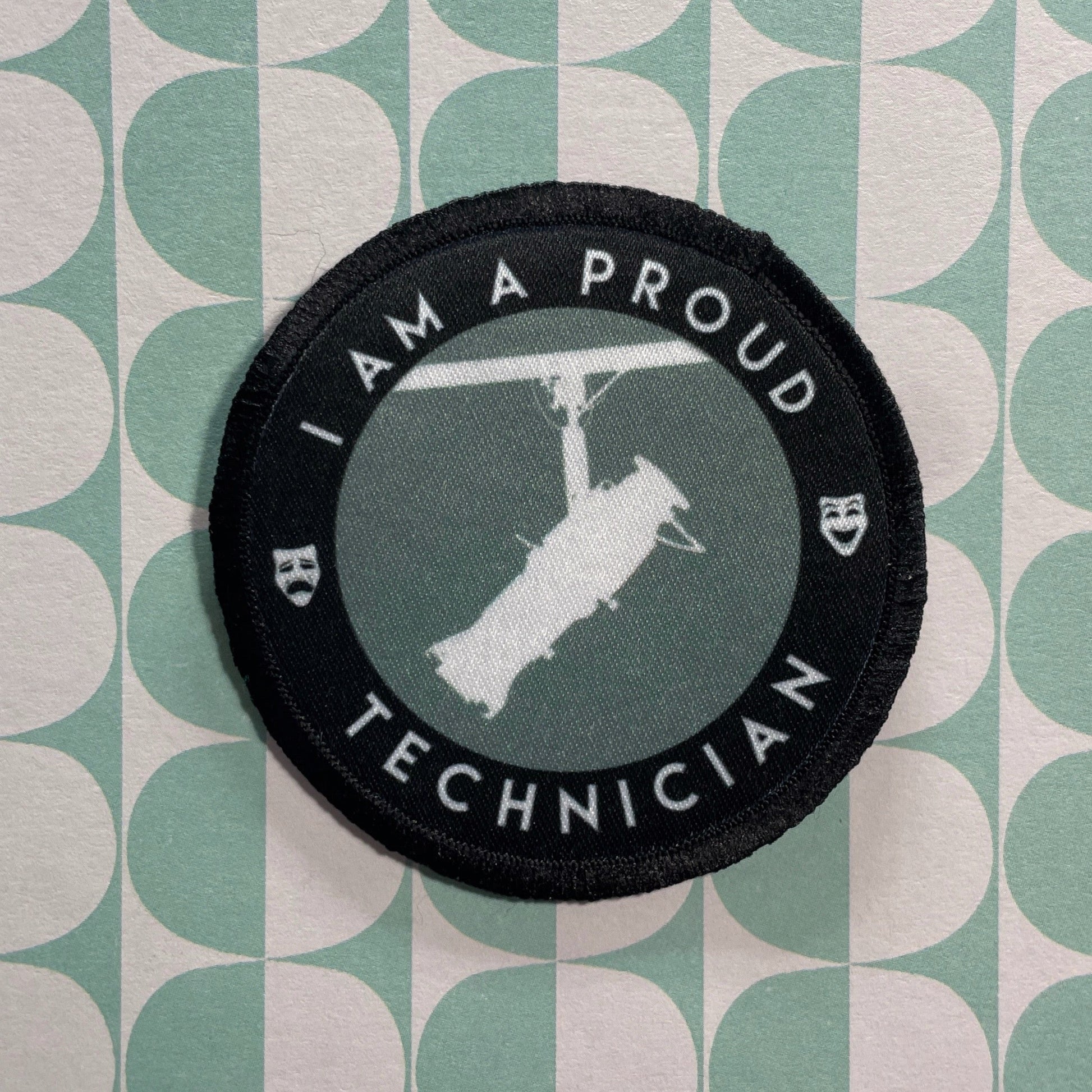 Lighting Proud Technician Iron - on Patch Appliques & Patches